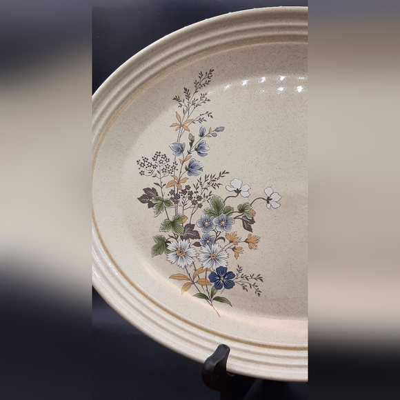 Royal Doulton Lambethware Fairford 13 1/4" Oval Serving Platter Vintage England - Picture 2 of 6